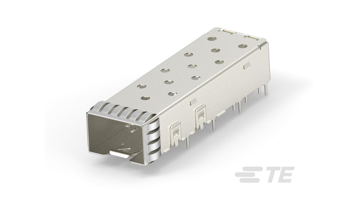 2007194-1 SFP+ 1x1 Cage Assembly PCI Solder Tail