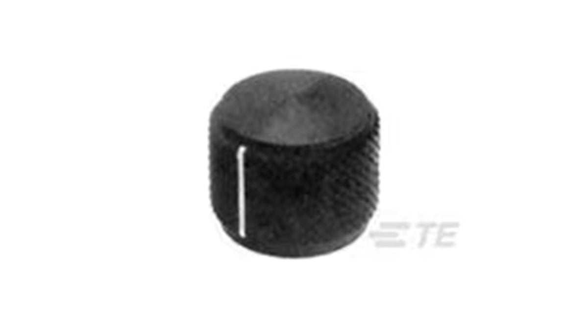 7-1437621-3 Knobs&Dials BLK DIAMOND KNURL KNOB