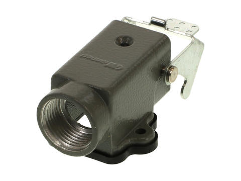 7803.6226.0 GWconnect STD - Standard, Single Lever Bulkhead Mount Housing, Die-cast Aluminum, with 1 Lever, Right Angle, with Gasket, Size 3A«21x21», M20 Thread, Grey