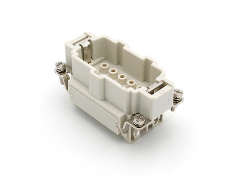 936010243 GWconnect Crimp Contact Insert, Male, 10-Pole, 16A, for Crimp Contacts, Size 10B «57x27»