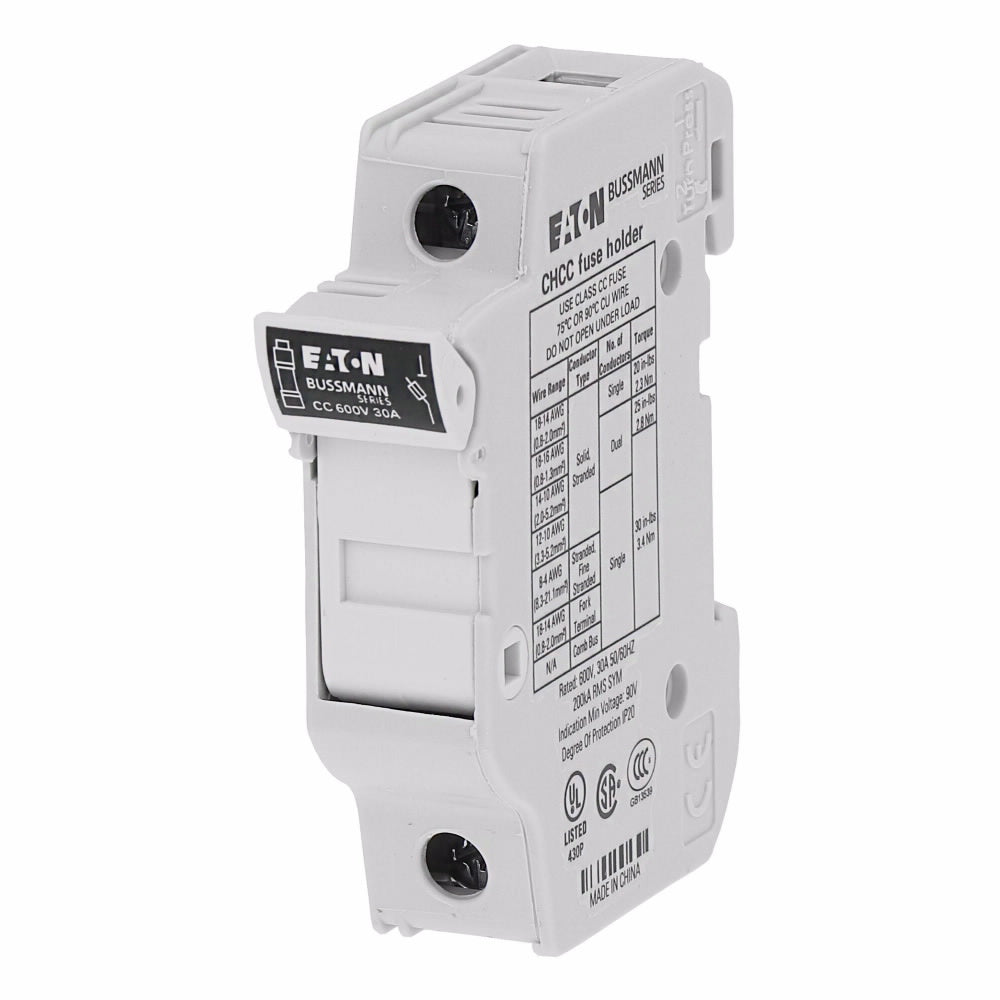 CHCC1DU FUSE HLDR CART 600V 30A DIN RAIL