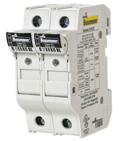 CHCC2 FUSE HLDR CART 600V 30A DIN RAIL