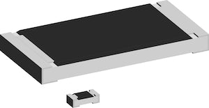 CRCW020115K4FKED/BKN Thick Film Chip Resistor - 15.4 kohm ±1% - 0.05W - TCR: ±100ppm/°C - 0201