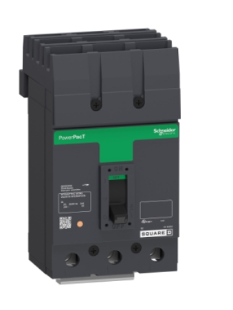 QBA32100 Circuit breaker, PowerPacT Q, 100A, 3 pole, 240VAC, 10kA, I-Line, thermal magnetic, 80%, ABC