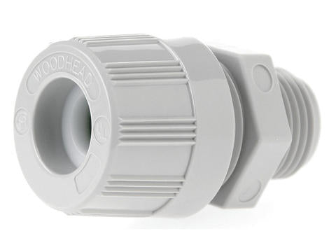 1300980052 MAX-LOC Strain Relief Cord-Sealing Grip, 1/2" NPT, Straight Male, Cable Diameter 6.35-7.93mm (.250-.312")
