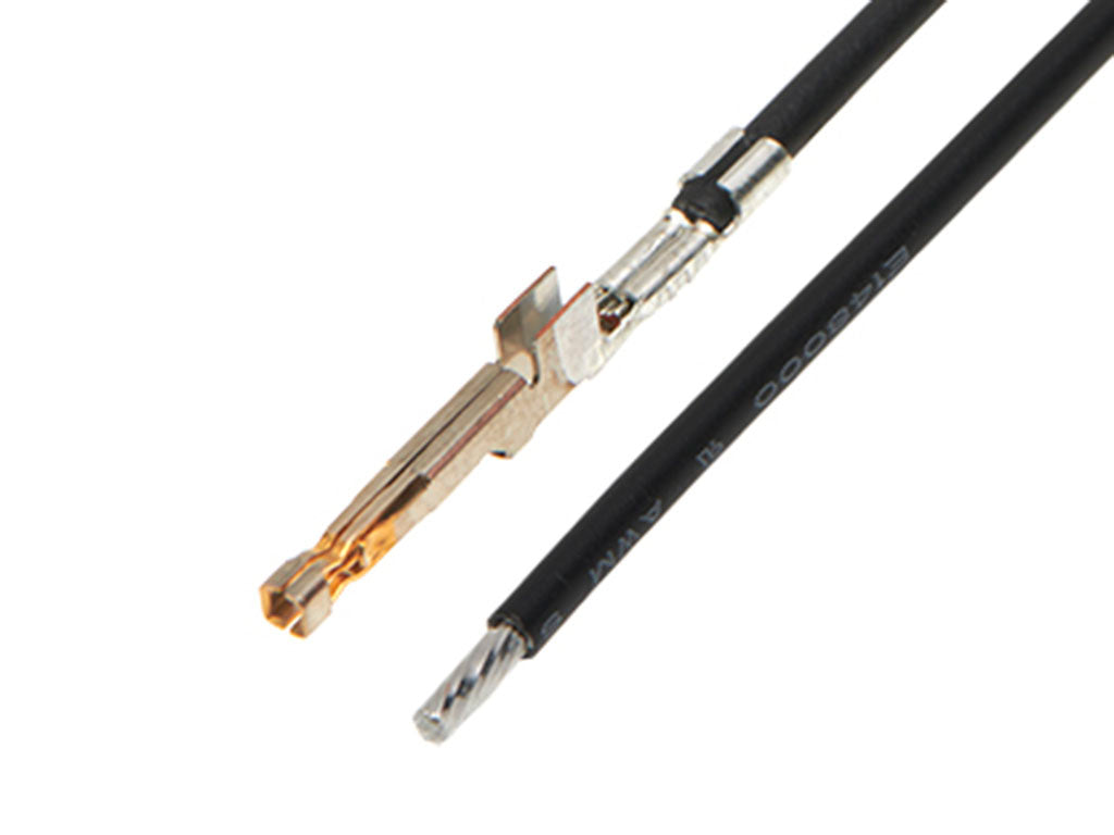217471-1211 ULTRA-FIT F-S 75MM 18 AWG LEADS BK Au