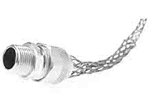 36251 Deluxe Cord Grips Strain Relief, 1/2" NPT, Straight Male, Cable Diameter 6.35-9.53mm (.250-.375")