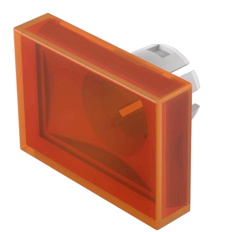 51-901.3 LENS ORANGE FLAT 15.2X21.2 PLASTIC