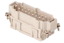 936010230 GWconnect Push-in Terminal Insert, Male, 10-Pole, 16A, Silver (Ag) Plated Contacts, Size 10B «57x27»