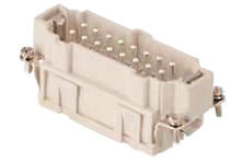 936010260 GWconnect Spring Terminal Insert, Male, 16-Pole, 16A, Numbered 17-32, Silver (Ag) Plated Contacts, Size 16B «77x27»