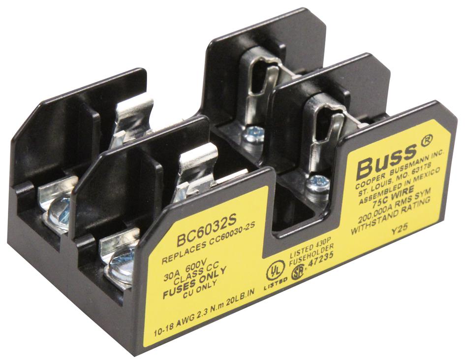 BC6032S FUSE BLOCK CART 600V 30A CHASSIS D