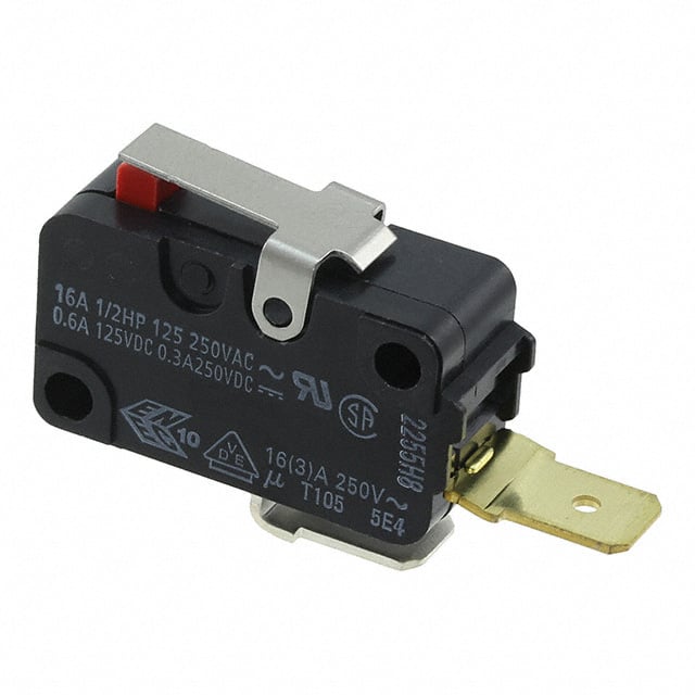 D3V-162-3C5-K Snap Acting/Limit Switch  SPST  Momentary  16A
