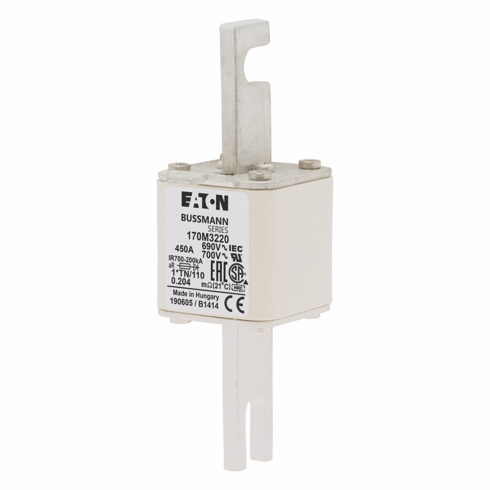 170M3220 Fuse size 1, 690 Vac (IEC)700 Vac (UL), 450 A fuse
