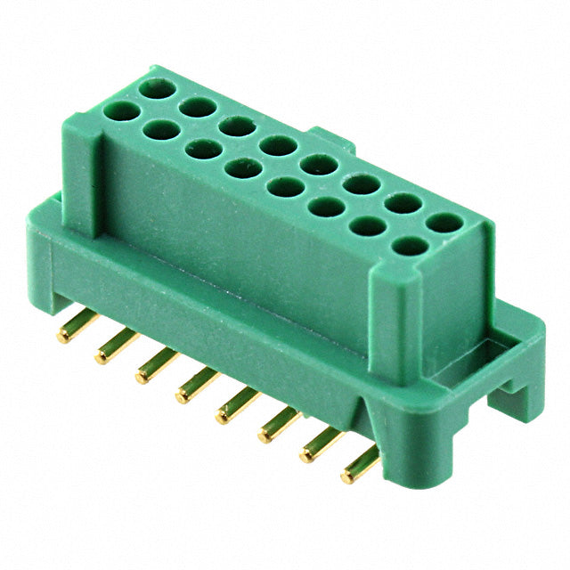 G125-FS11605L0P 8+8 Pos. Female DIL Vertical SMT Conn. for Latche