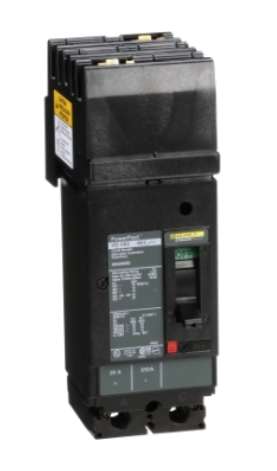 HDA260202 Circuit breaker, PowerPacT H, 20A, 2 pole, 600VAC, 14kA, I-Line, thermal magnetic, 80%, AC