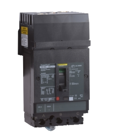 HDA36035 Circuit breaker, PowerPacT H, 35A, 3 pole, 600VAC, 14kA, I-Line, thermal magnetic, 80%, ABC