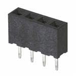 M22-7130442 4 Pos. Female SIL Vertical Throughboard Conn.